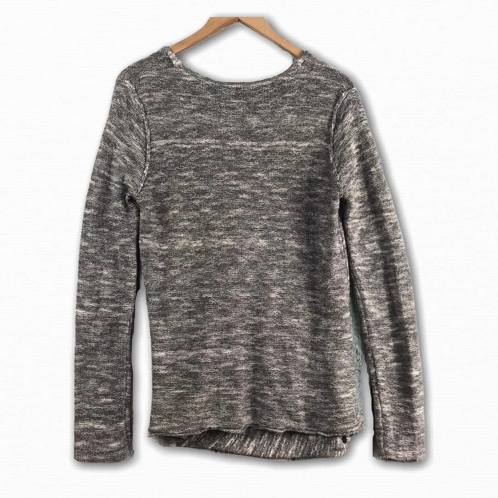 Free People Gotham Wrap Cross Over Linen Knit Top - Picture 3 of 8